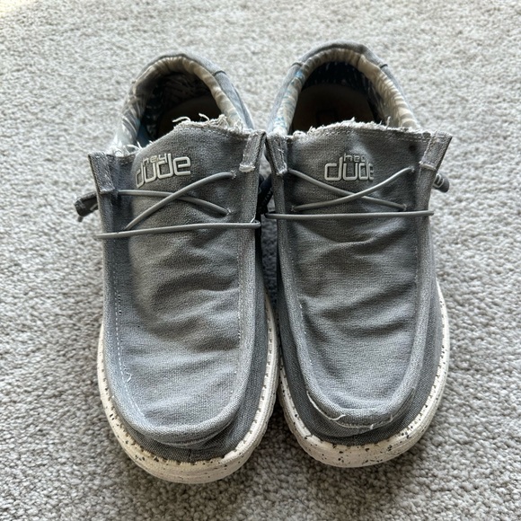 Hey Dude Wally Stretch Iron Gray Slip-On Shoes Size 11 - Picture 2 of 8